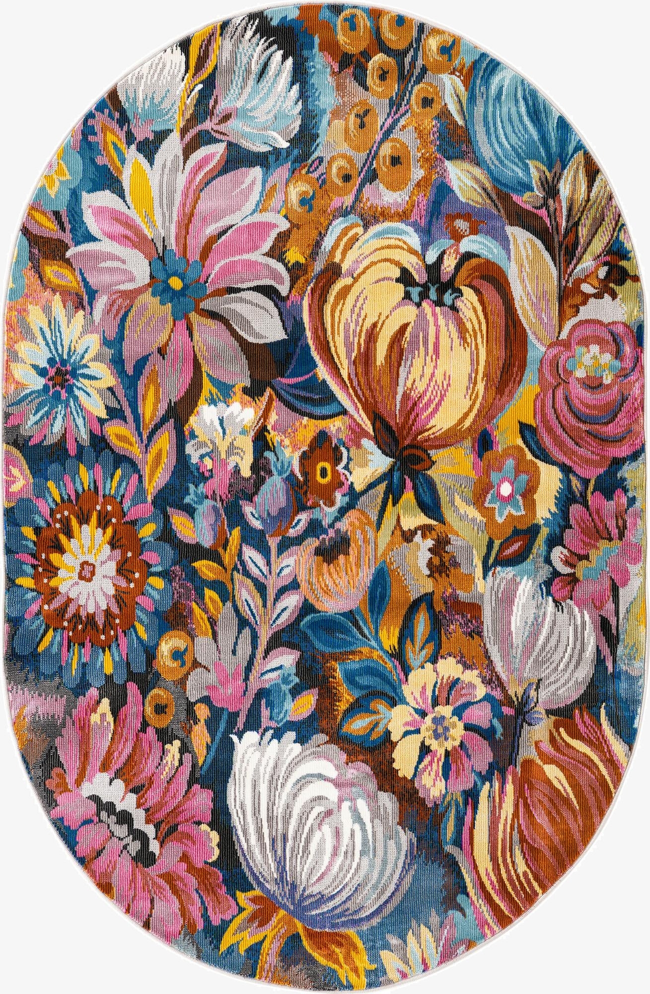  4' x 6' Blossom Oval Rug