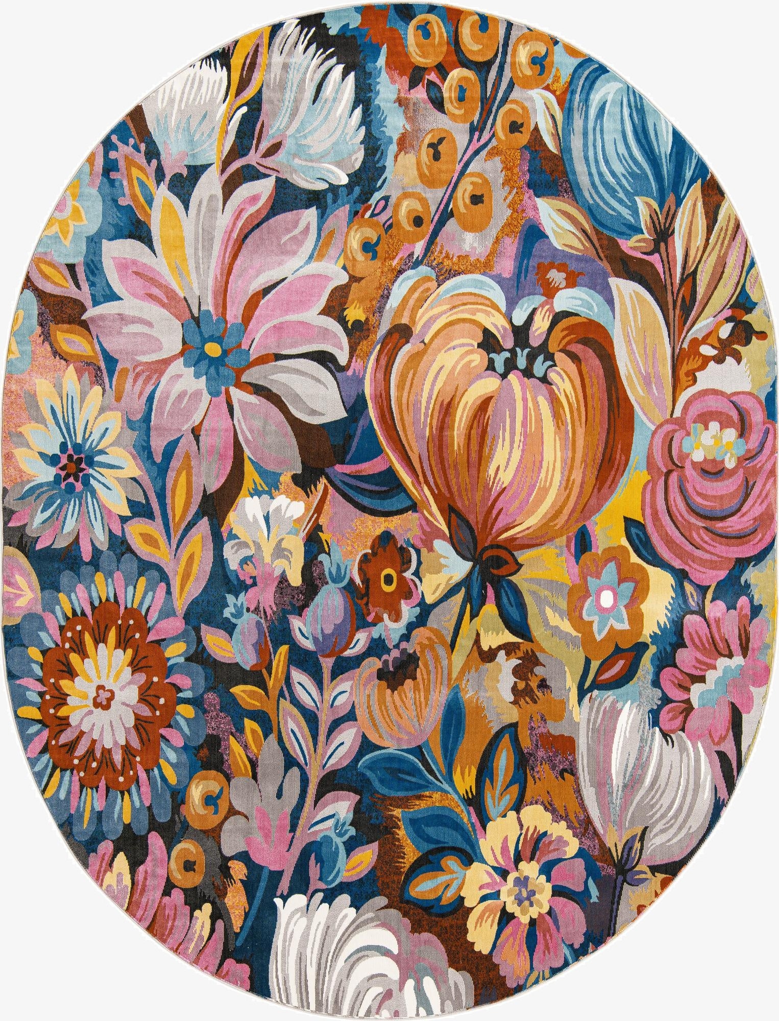  7' 10 x 10' Blossom Oval Rug