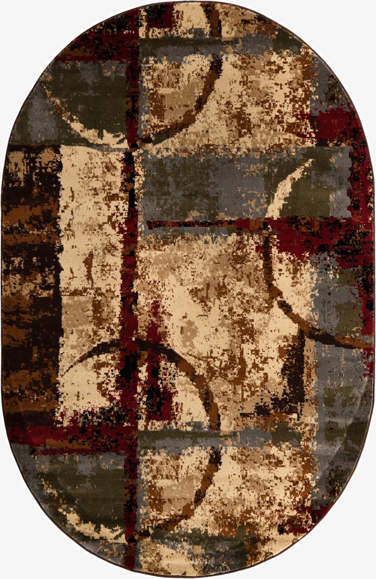  5' 3 x 8' Cafe Oval Rug