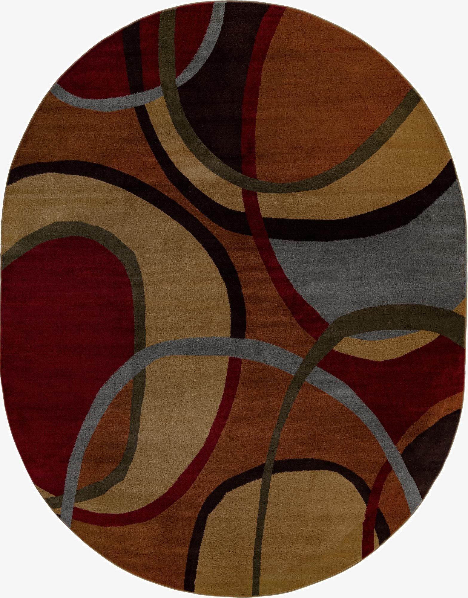  7' 10 x 10' Cafe Oval Rug