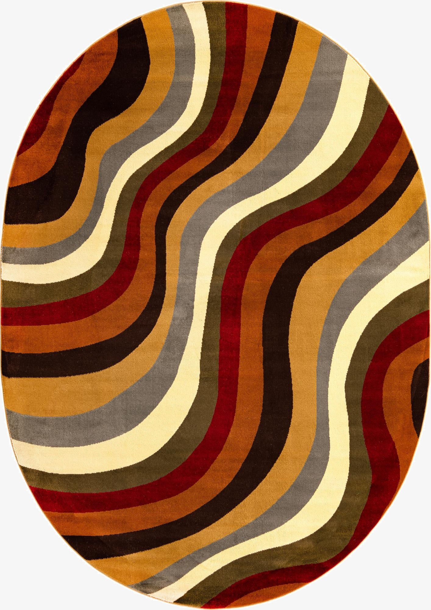  5' 3 x 8' Cafe Oval Rug