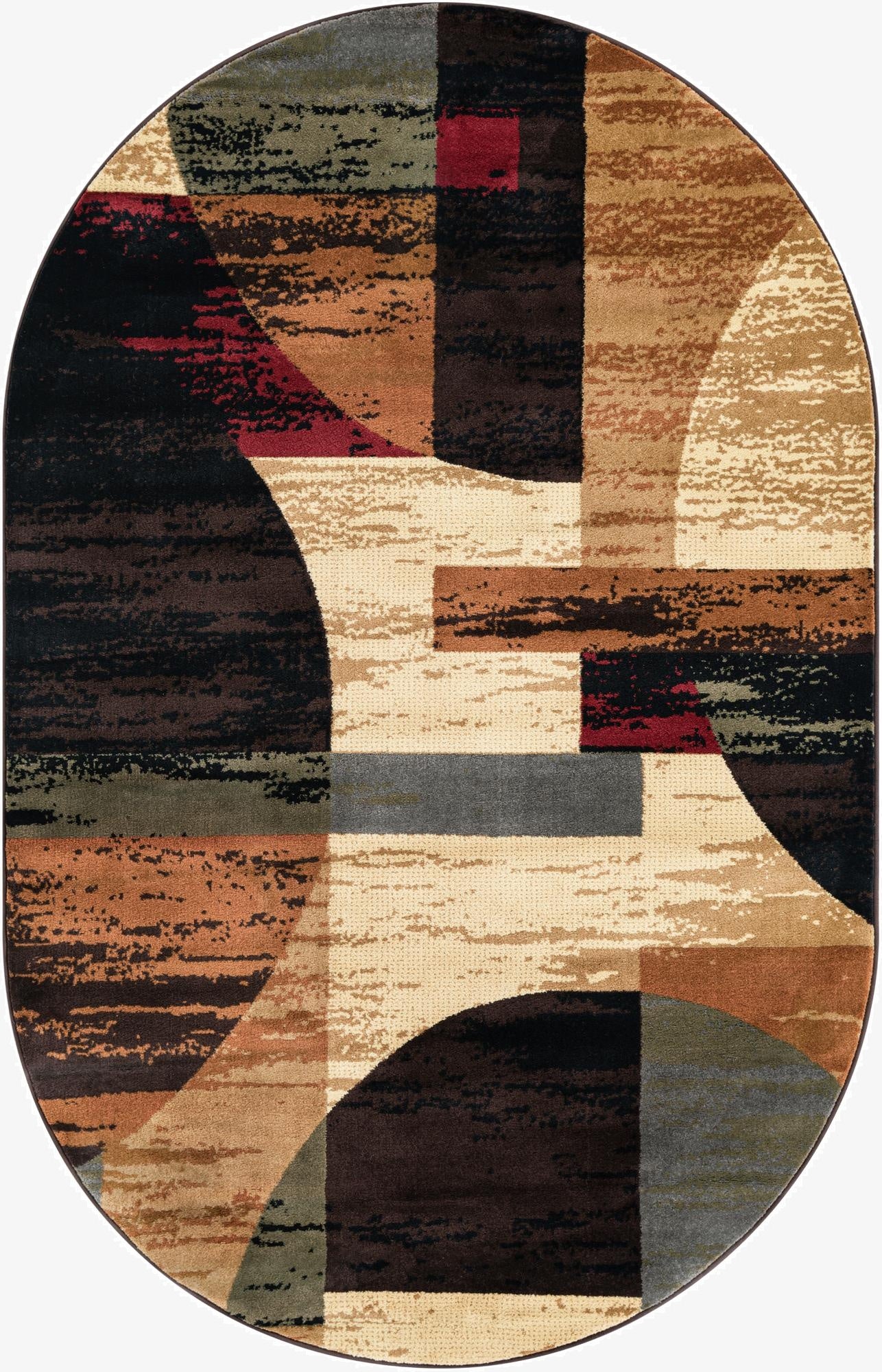  5' 3 x 8' Cafe Oval Rug