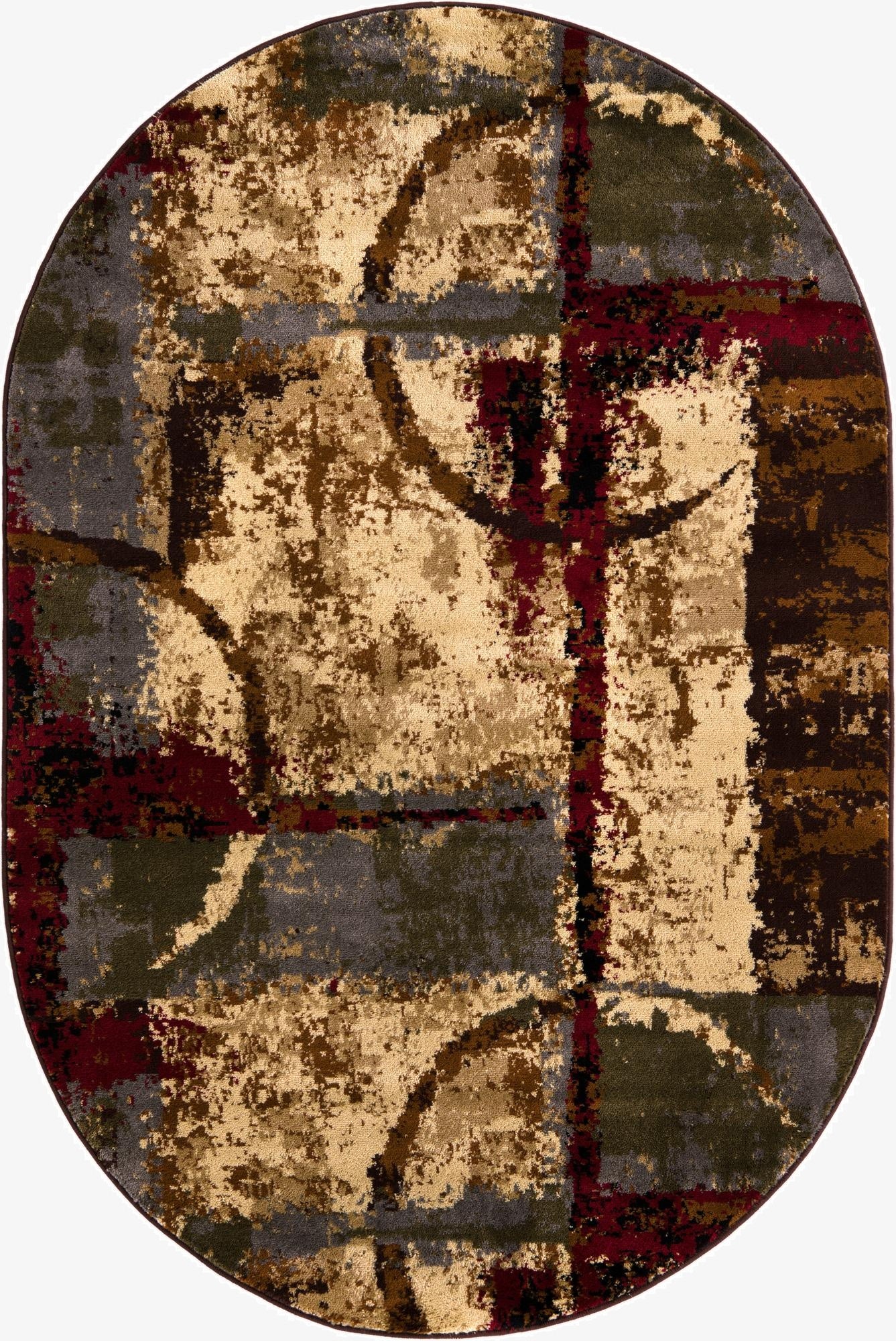  4' x 6' Cafe Oval Rug