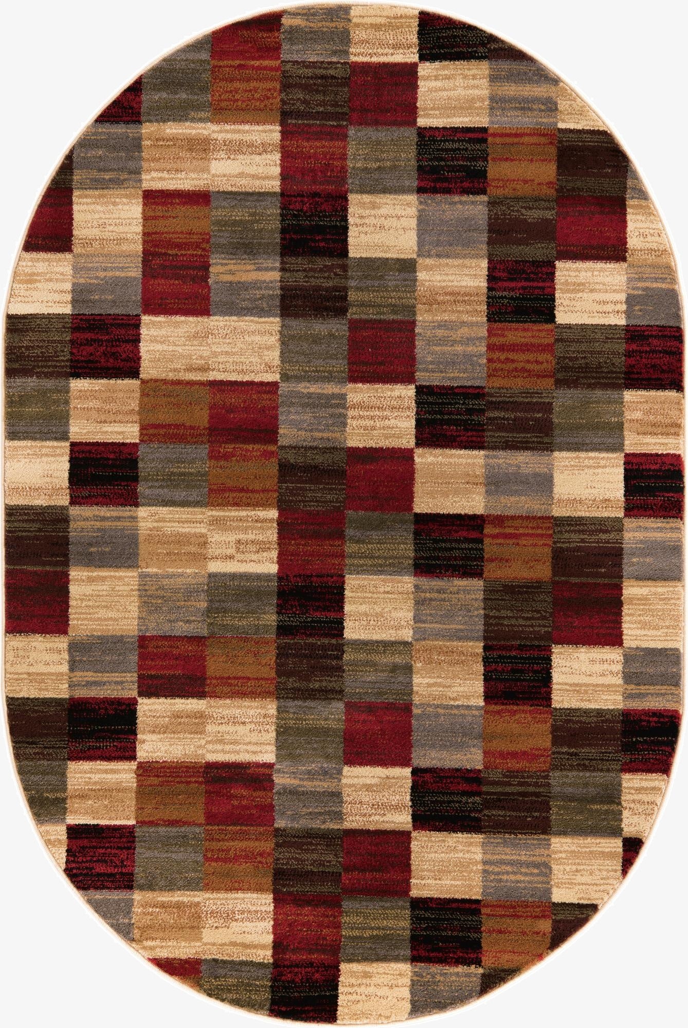  4' x 6' Cafe Oval Rug