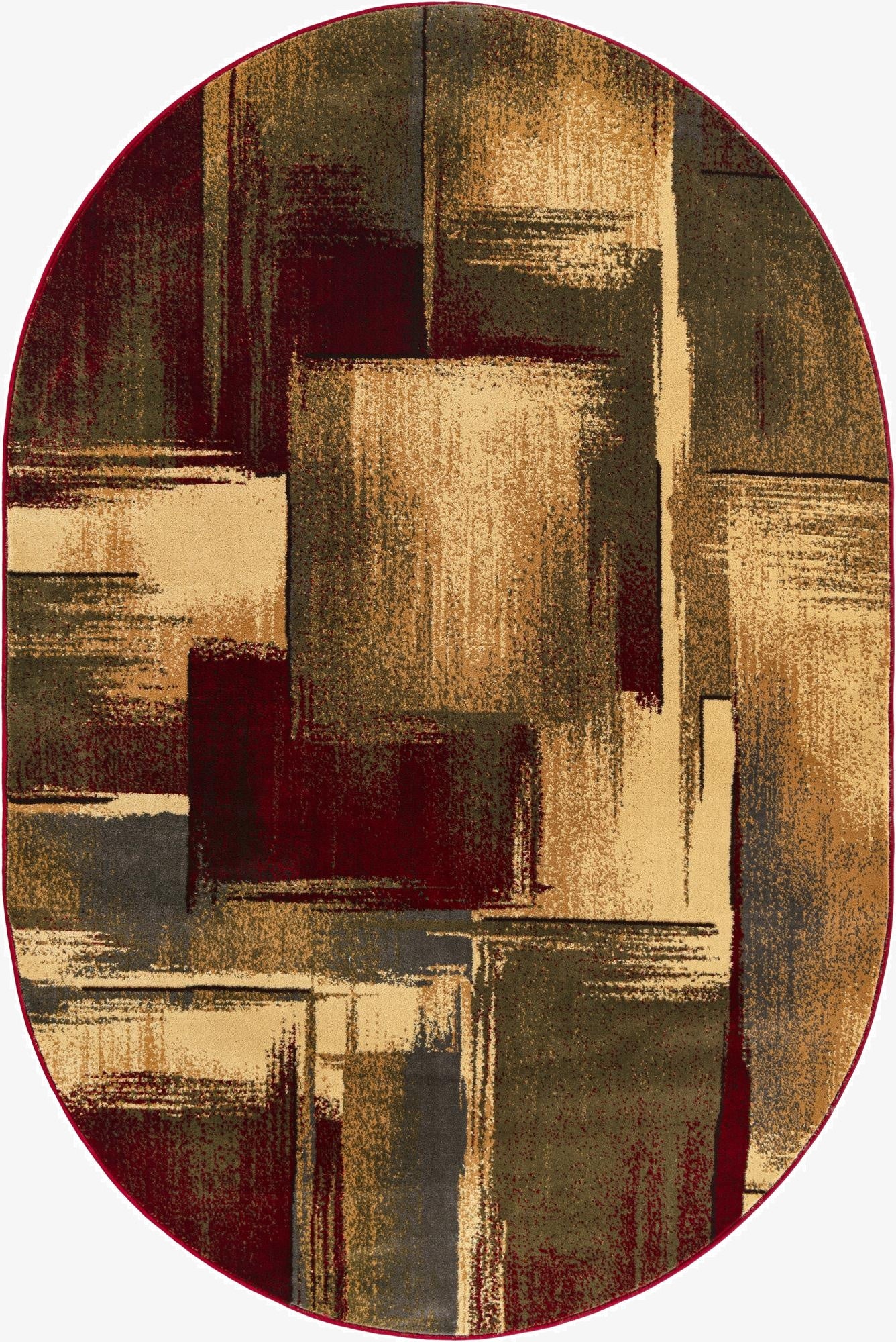  6' 1 x 9' Cafe Oval Rug