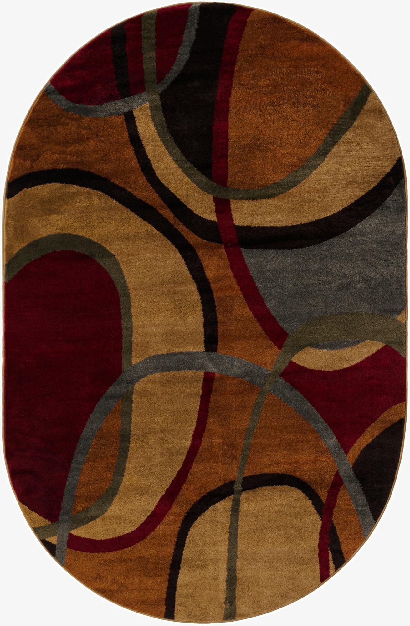  5' 3 x 8' Cafe Oval Rug