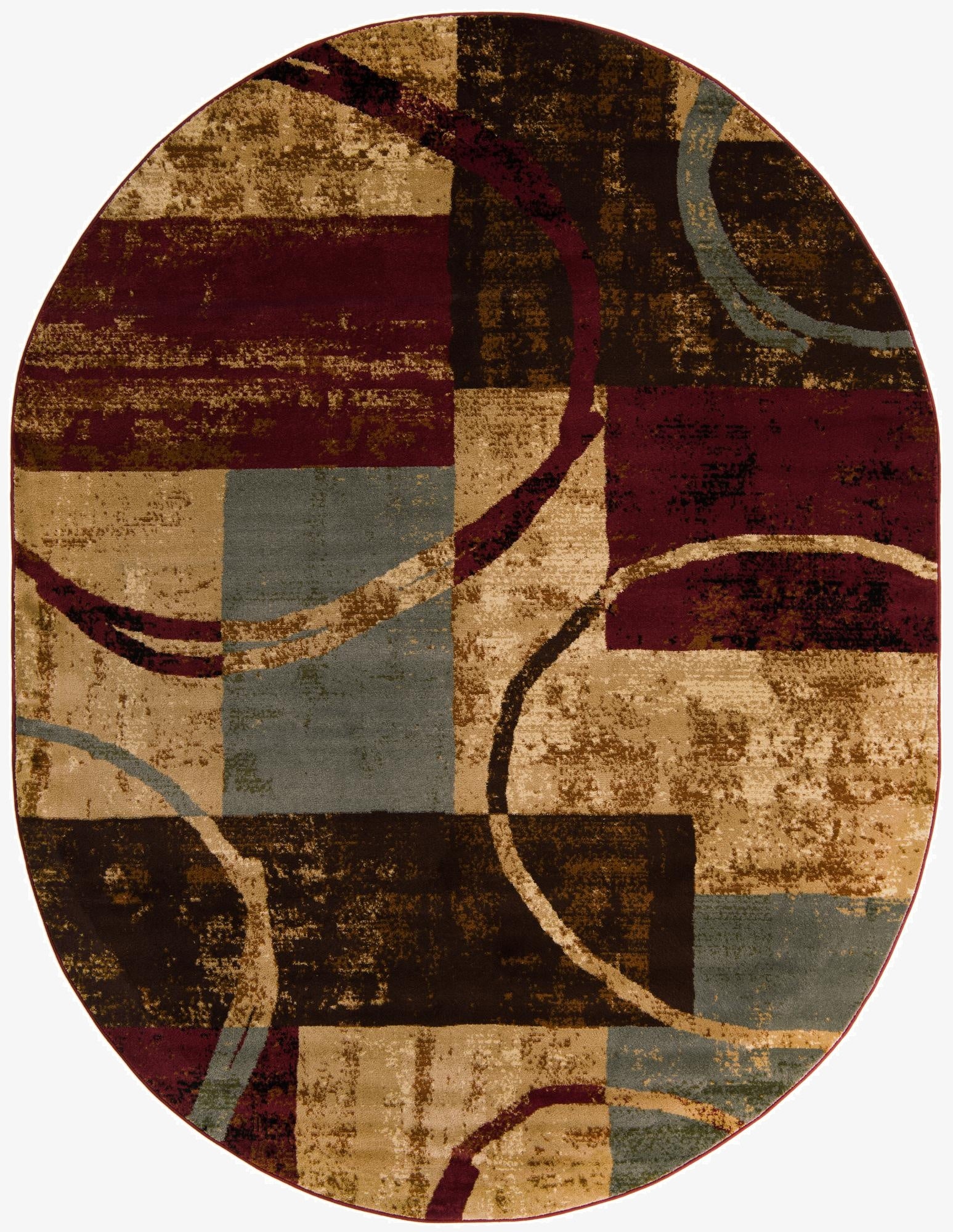  7' 10 x 10' Cafe Oval Rug