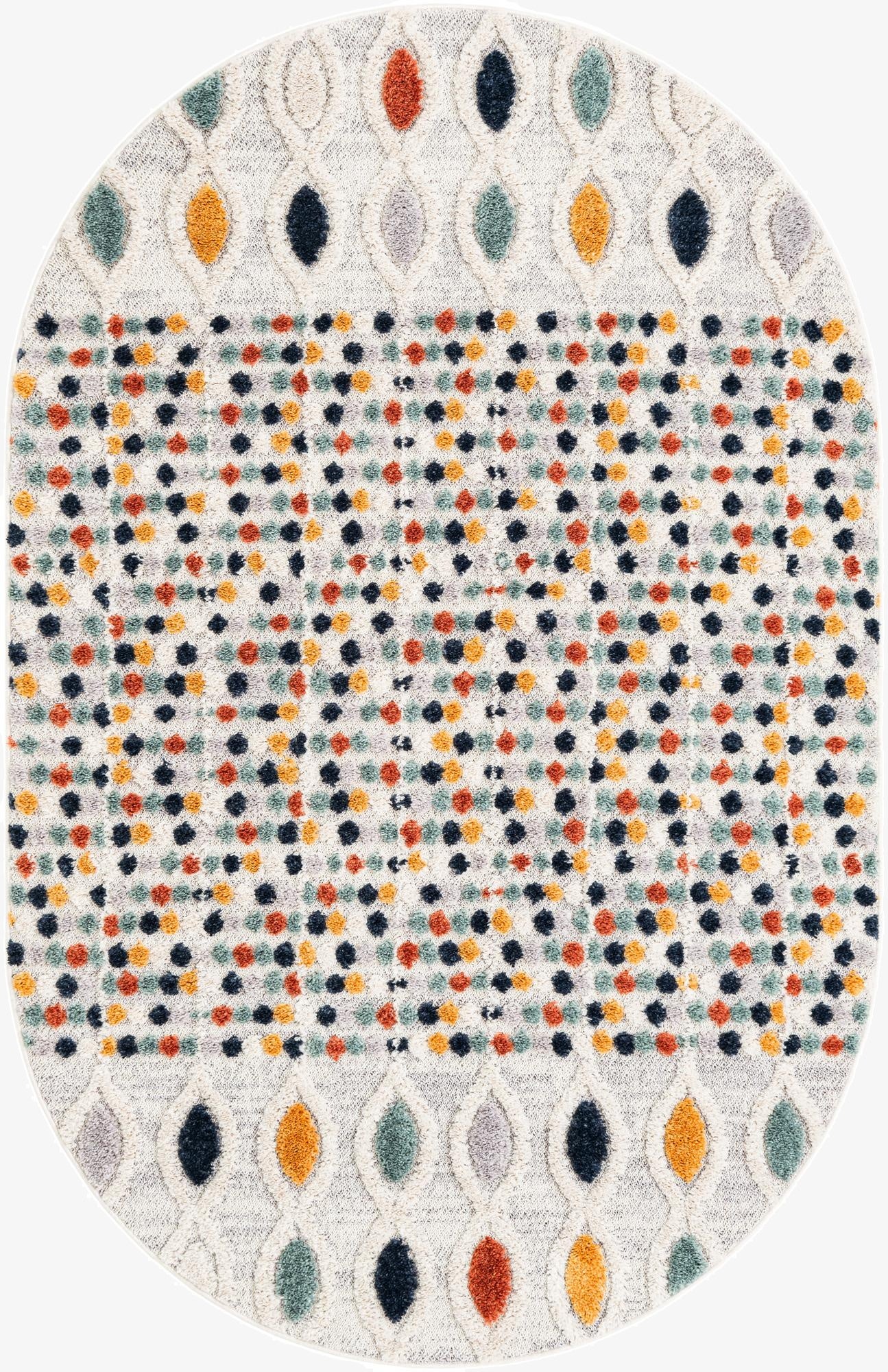  5' 3 x 7' 10 Cherokee Oval Rug