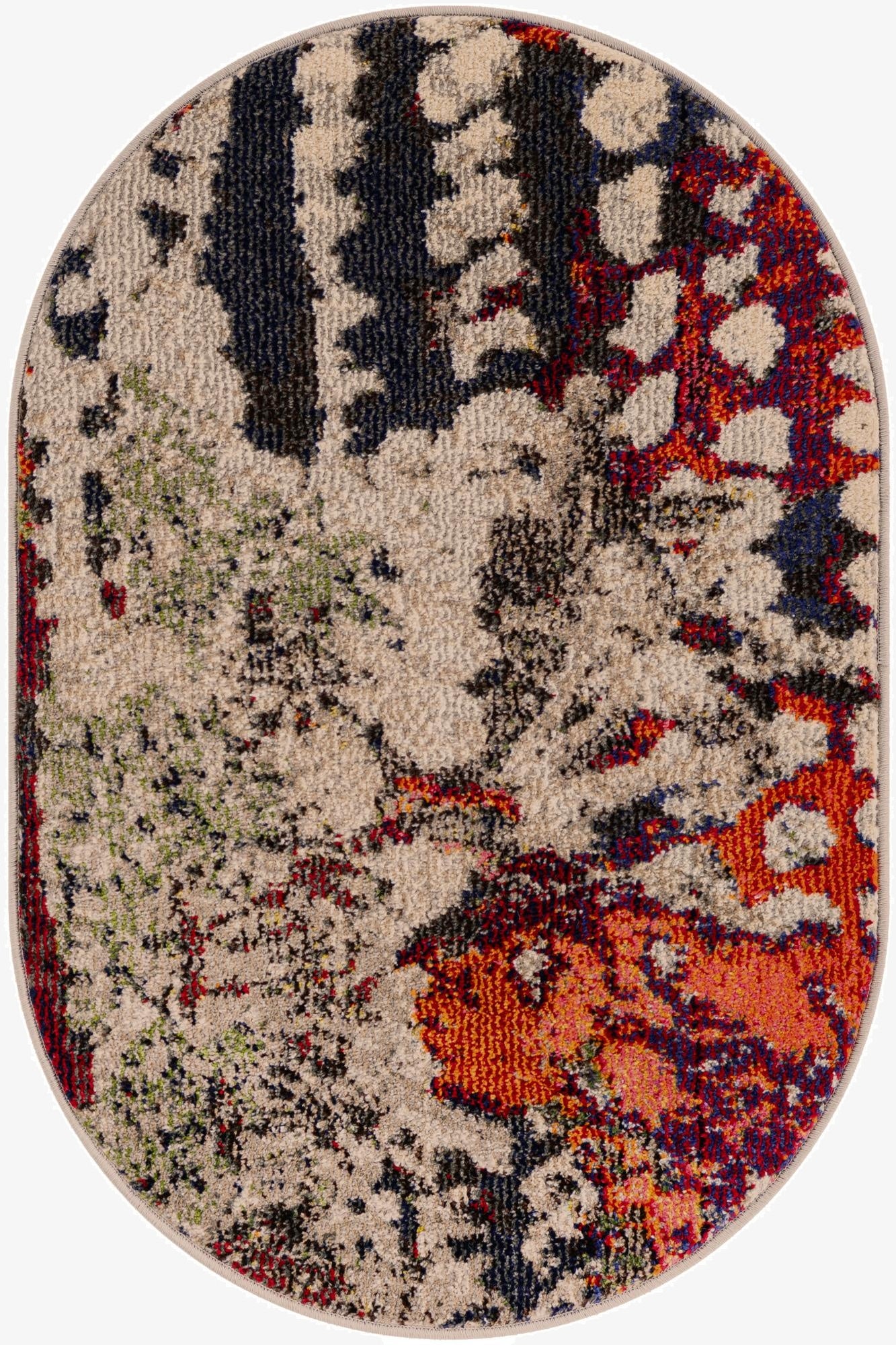  2' 2 x 3' 1  Washable Haerfest Oval Rug