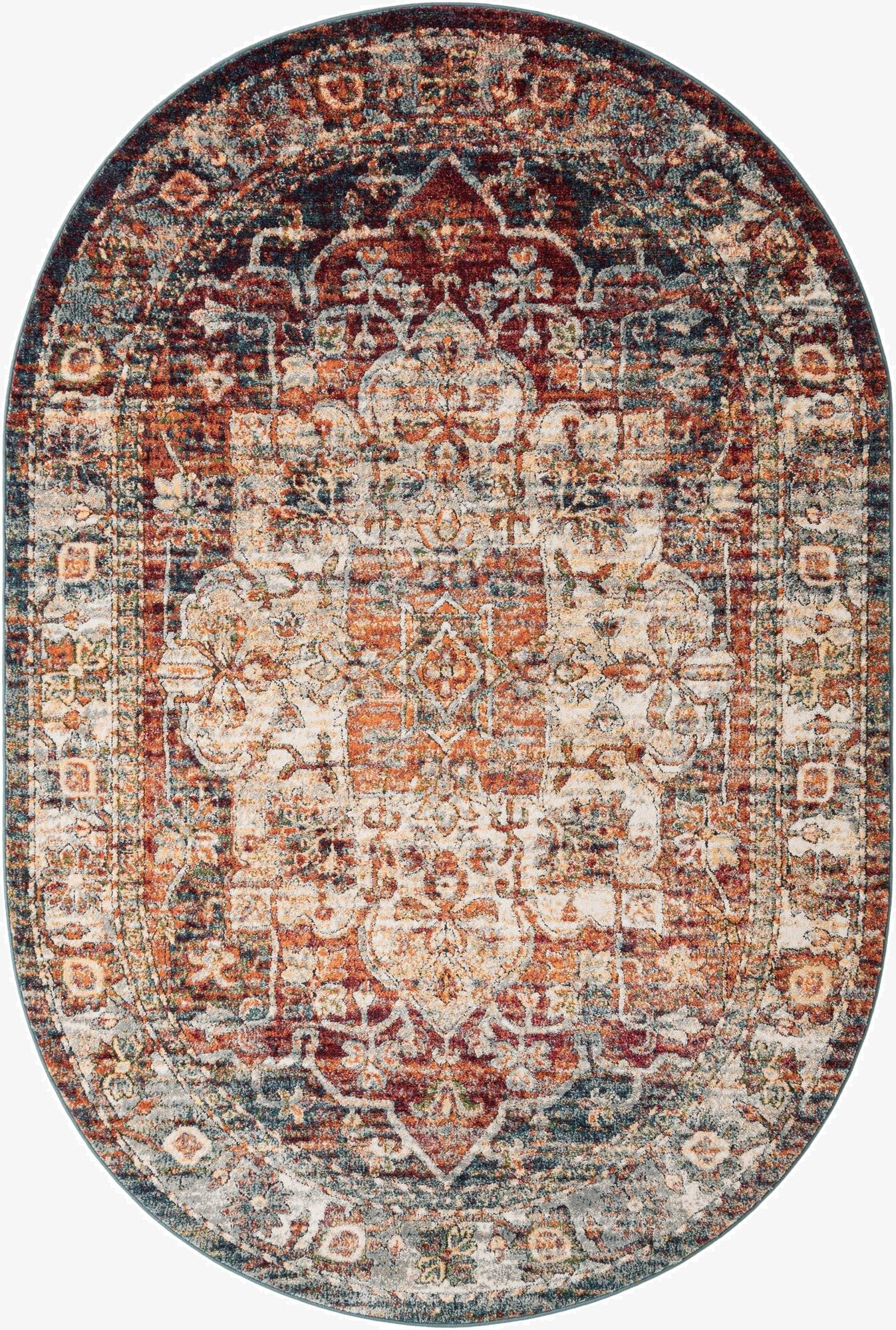  6' 1 x 9' Isabella Oval Rug