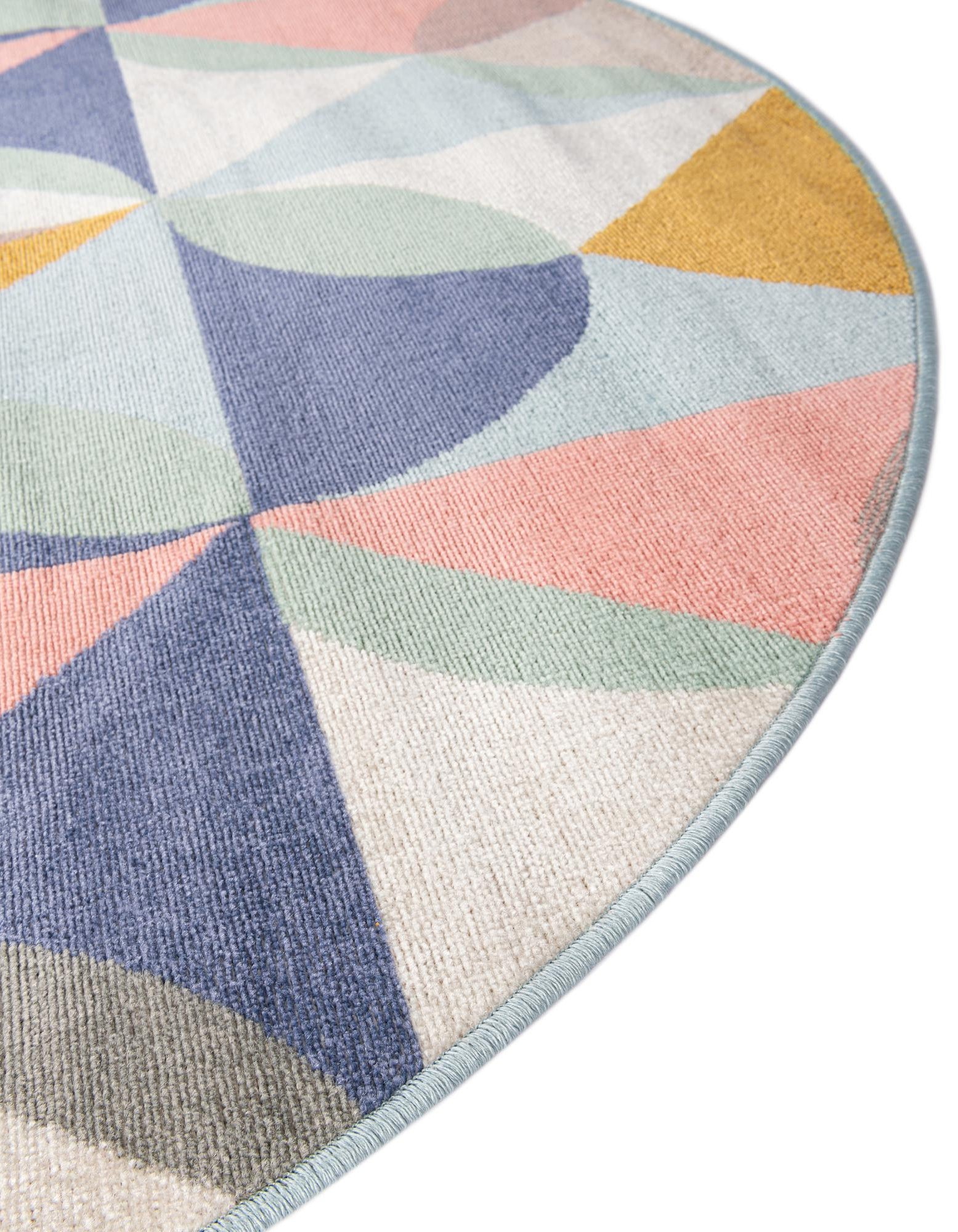 Multicolor 8' x 10' Lotus Oval Rug | Rugs.com