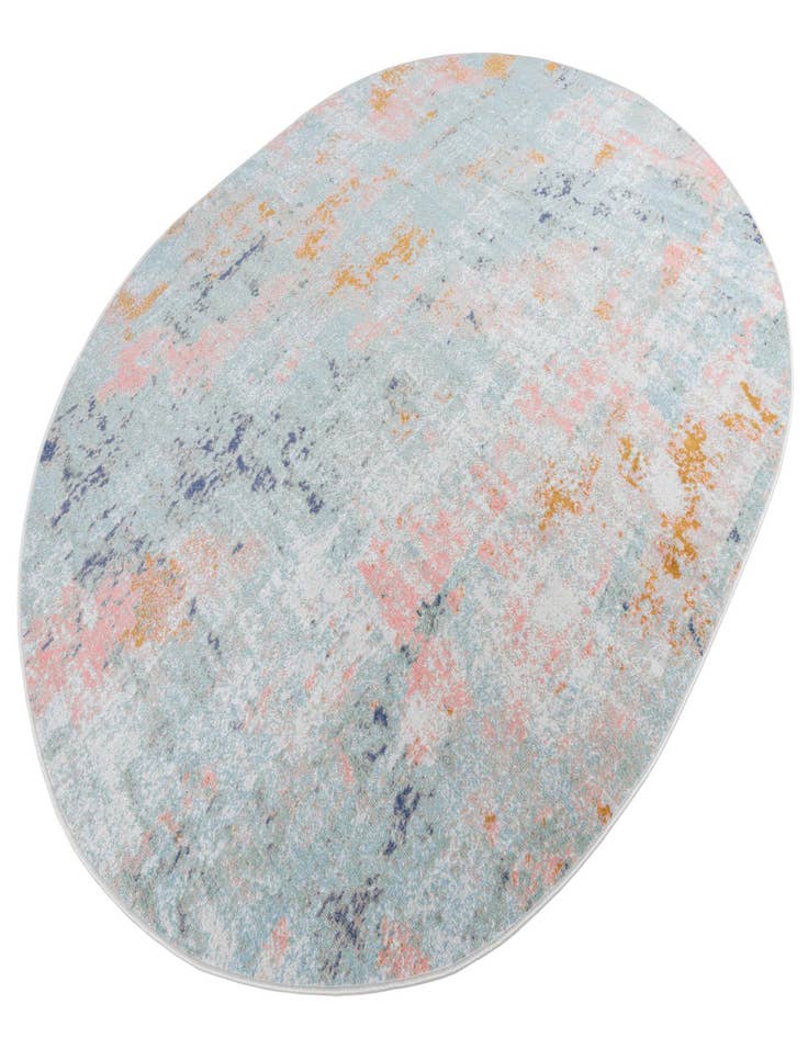Detail image of  8' x 10' Lotus Oval Rug