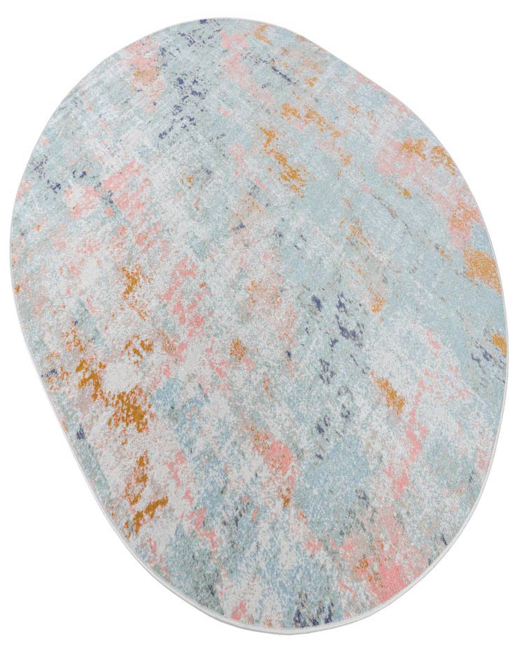 Detail image of  8' x 10' Lotus Oval Rug