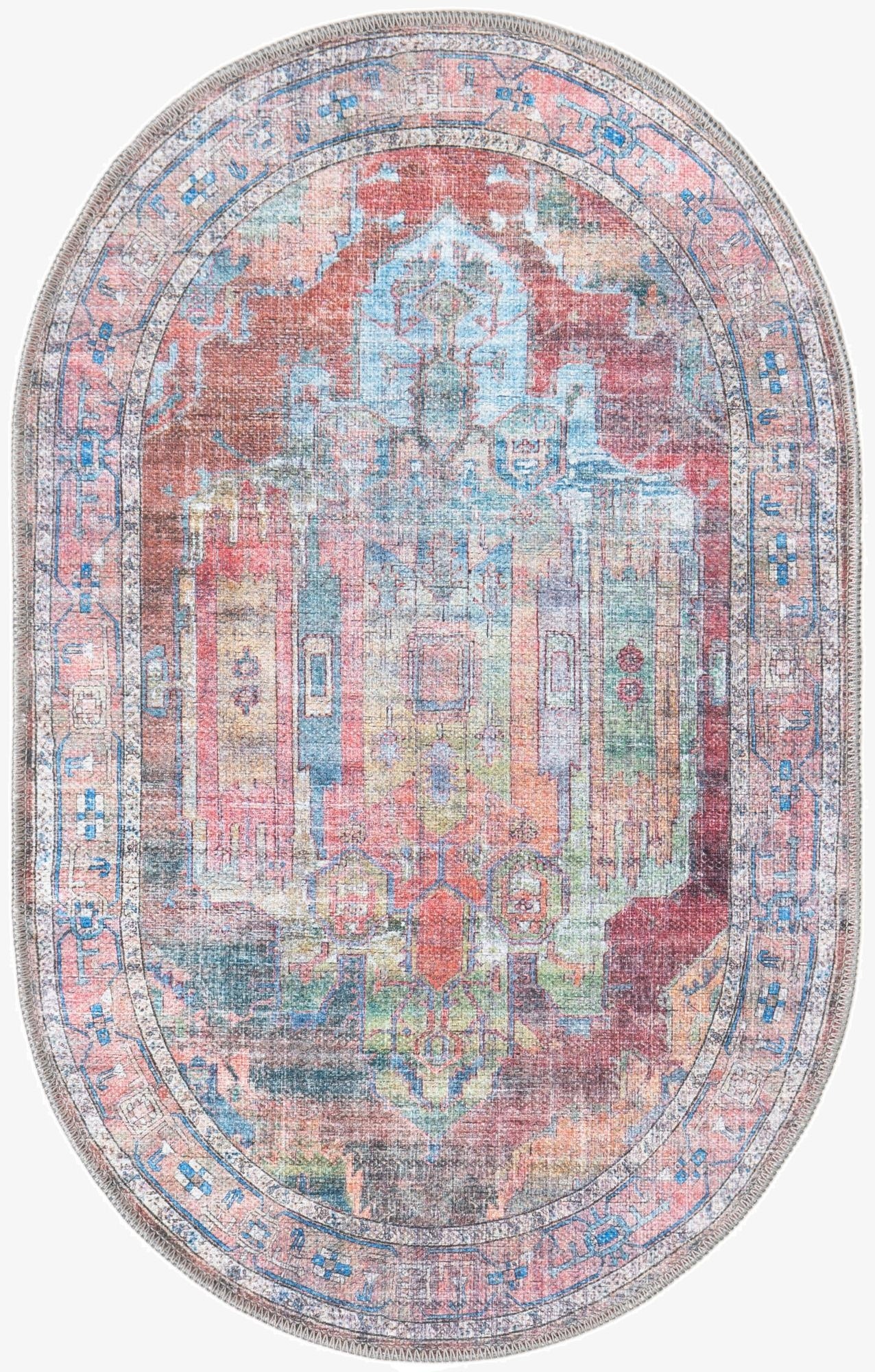  2' x 3'  Washable Maahru Oval Rug