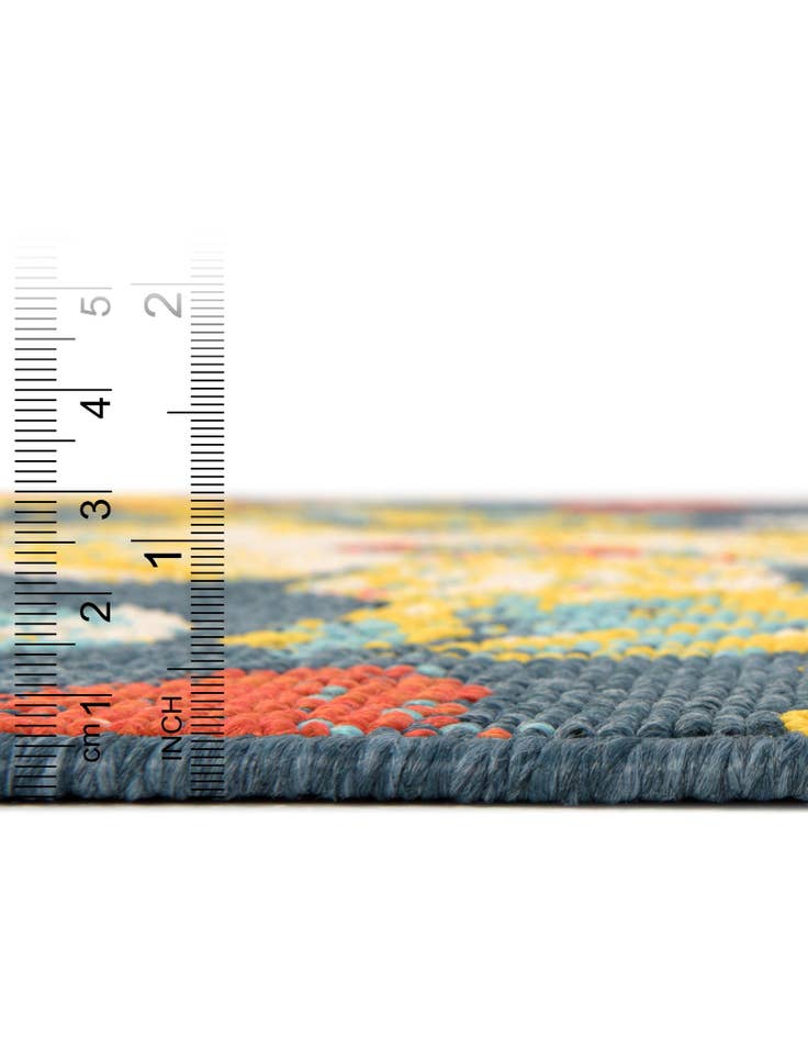 Detail image of  4' x 6'  Washable Coastal Indoor / Outdoor Oval Rug