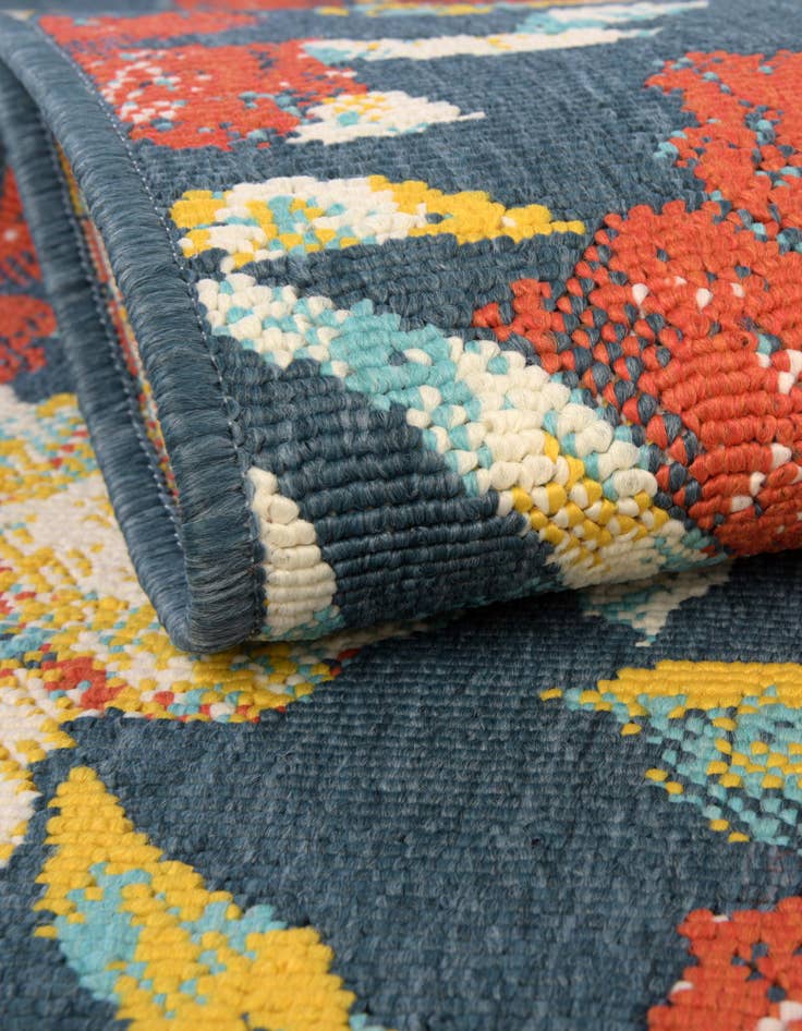Detail image of  4' x 6'  Washable Coastal Indoor / Outdoor Oval Rug