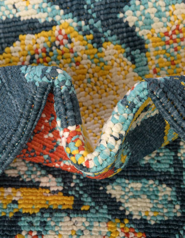 Detail image of  4' x 6'  Washable Coastal Indoor / Outdoor Oval Rug