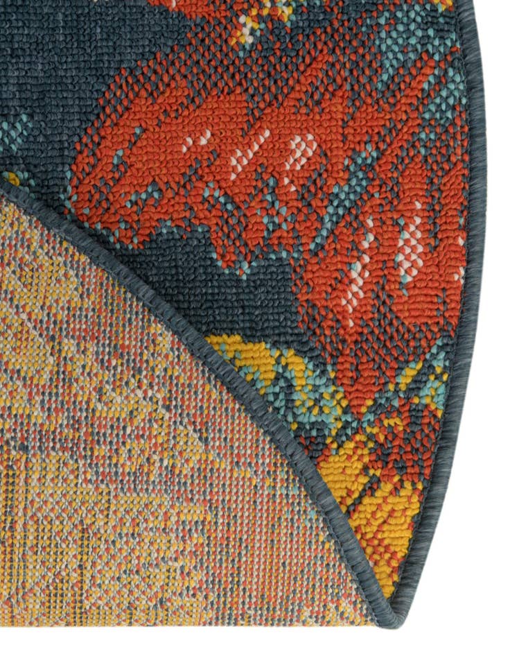 Detail image of  4' x 6'  Washable Coastal Indoor / Outdoor Oval Rug