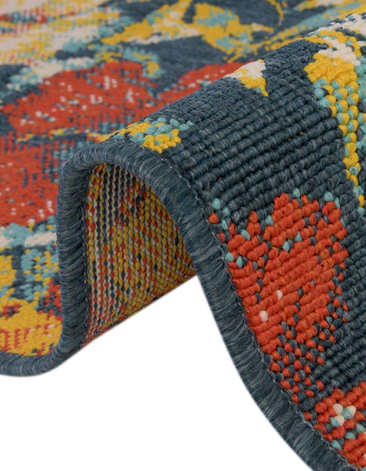 Detail image of  4' x 6'  Washable Coastal Indoor / Outdoor Oval Rug