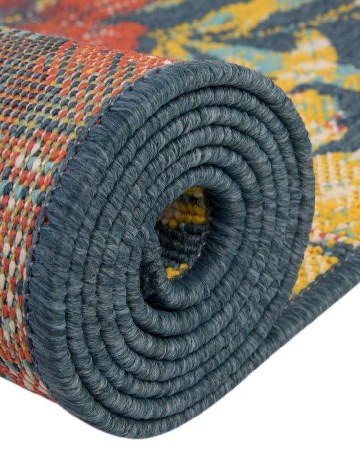 Detail image of  4' x 6'  Washable Coastal Indoor / Outdoor Oval Rug