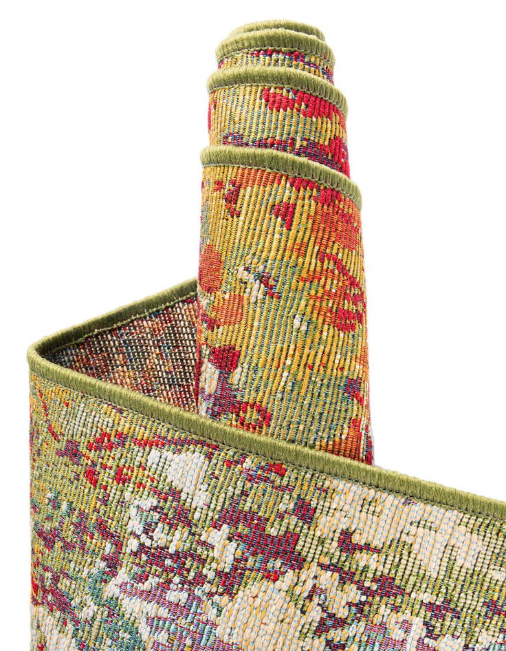 Detail image of  4' x 6'  Washable Modern Indoor / Outdoor Oval Rug