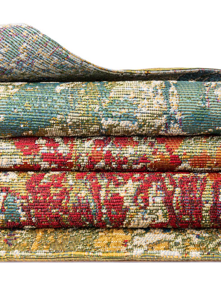 Detail image of  4' x 6'  Washable Modern Indoor / Outdoor Oval Rug