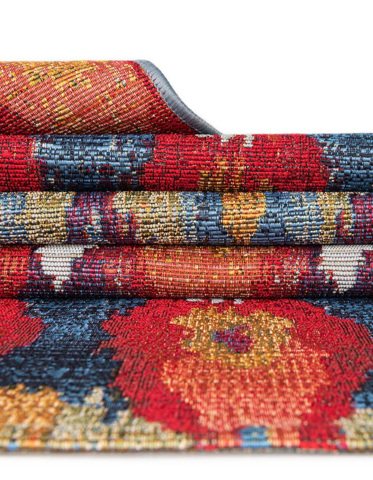 Detail image of  4' x 6'  Washable Modern Indoor / Outdoor Oval Rug