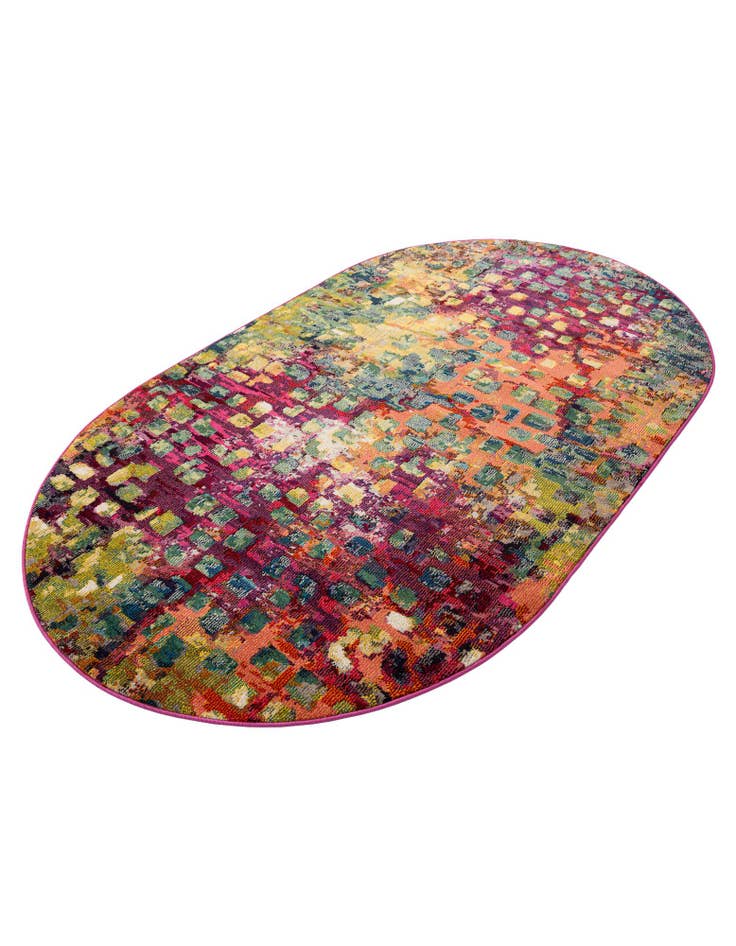 Detail image of  5' x 8'  Washable Sevilla Oval Rug