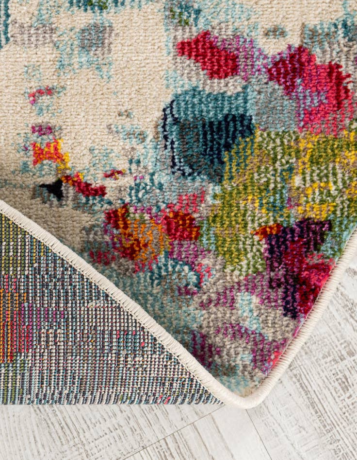 Detail image of  8' x 10'  Washable Theia Oval Rug