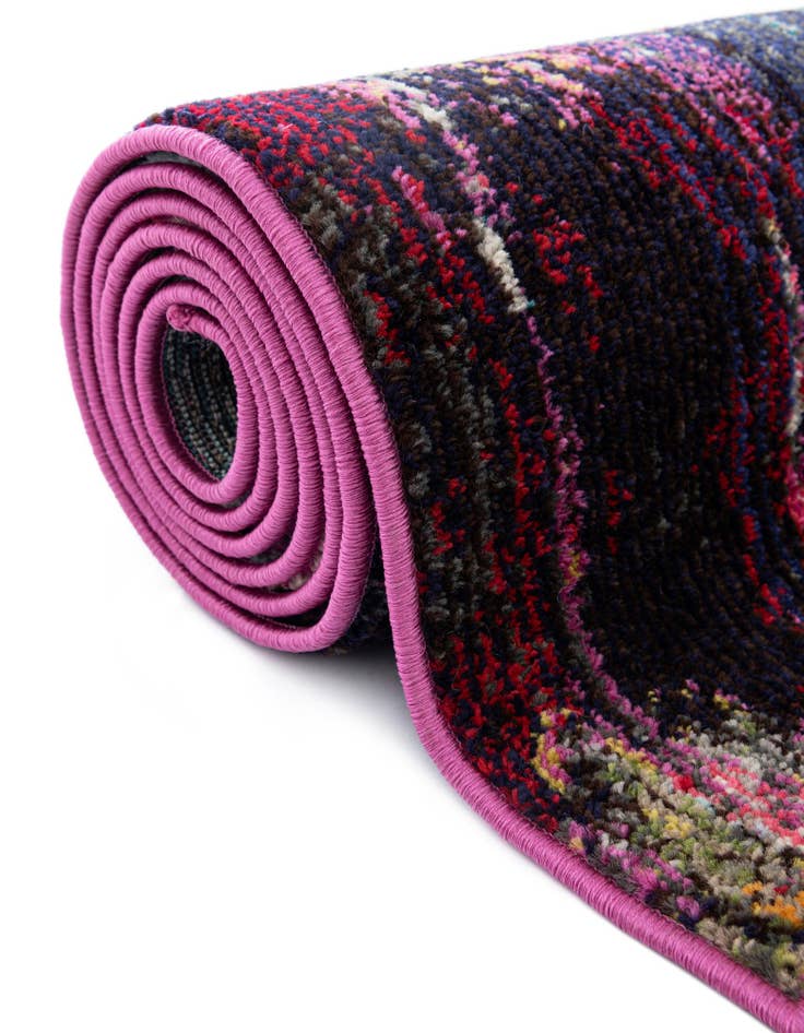 Detail image of  4' 1 x 6' 1  Washable Theia Oval Rug