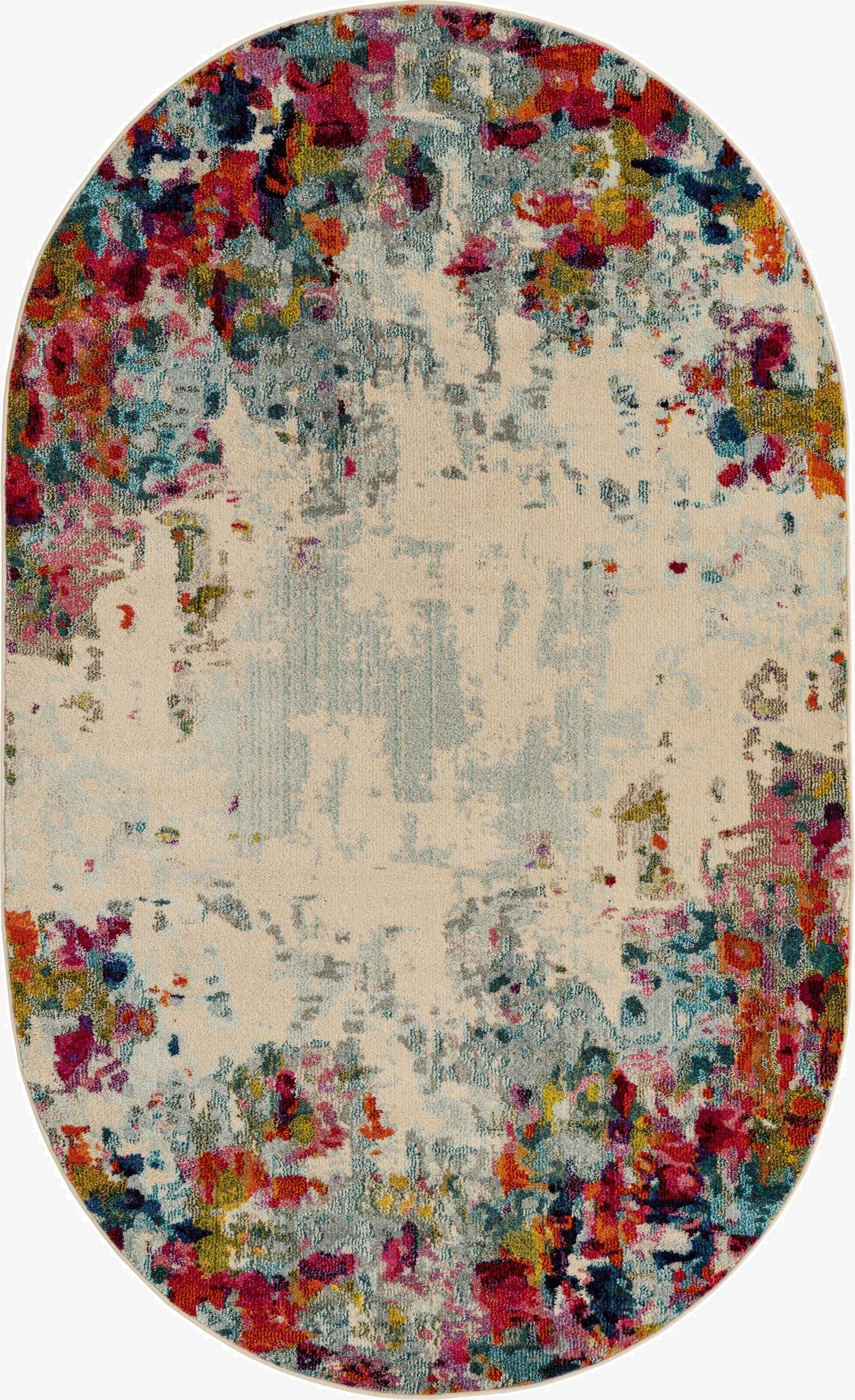  5' x 8'  Washable Theia Oval Rug