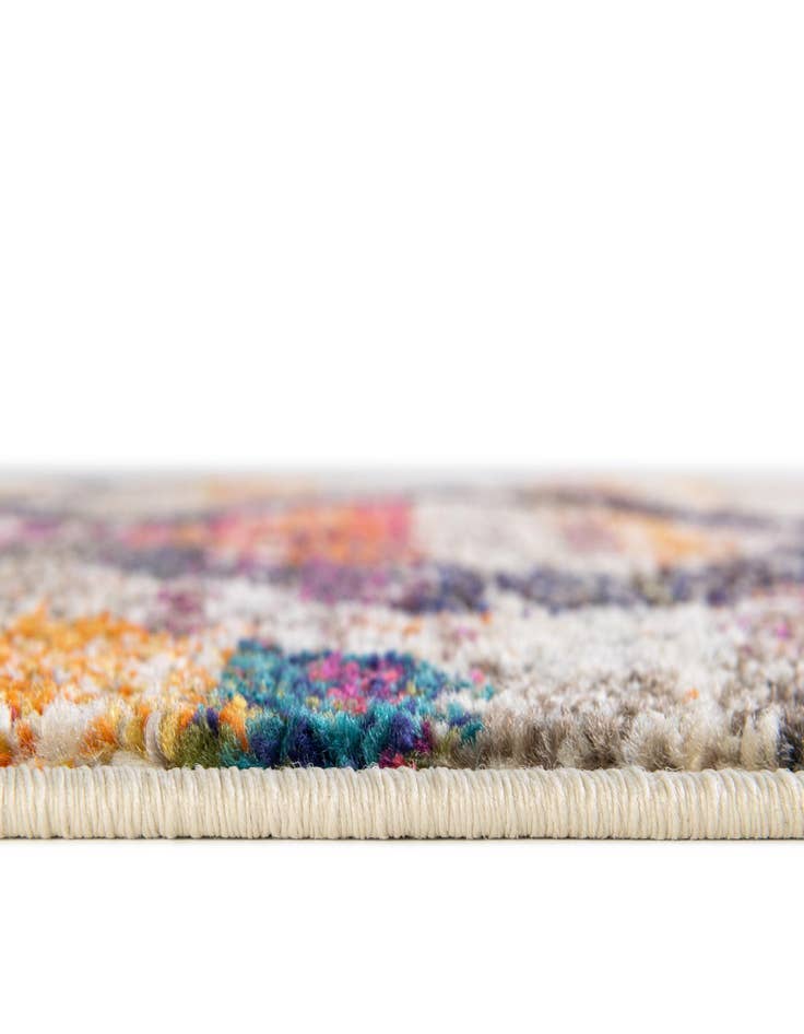 Detail image of  7' 10 x 10'  Washable Vivid Oval Rug