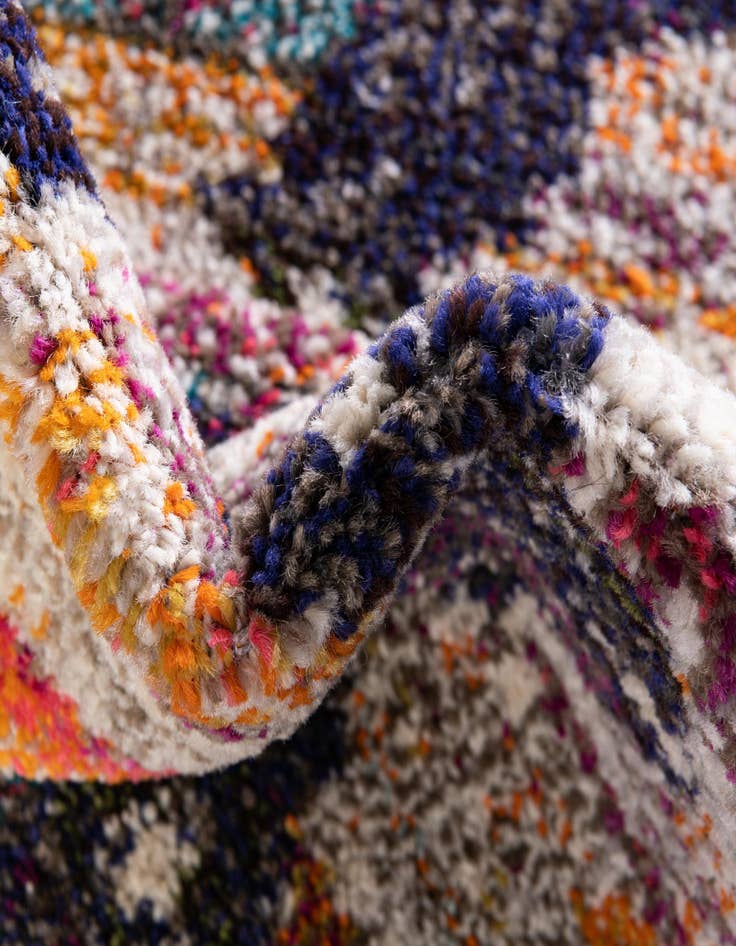 Detail image of  7' 10 x 10'  Washable Vivid Oval Rug