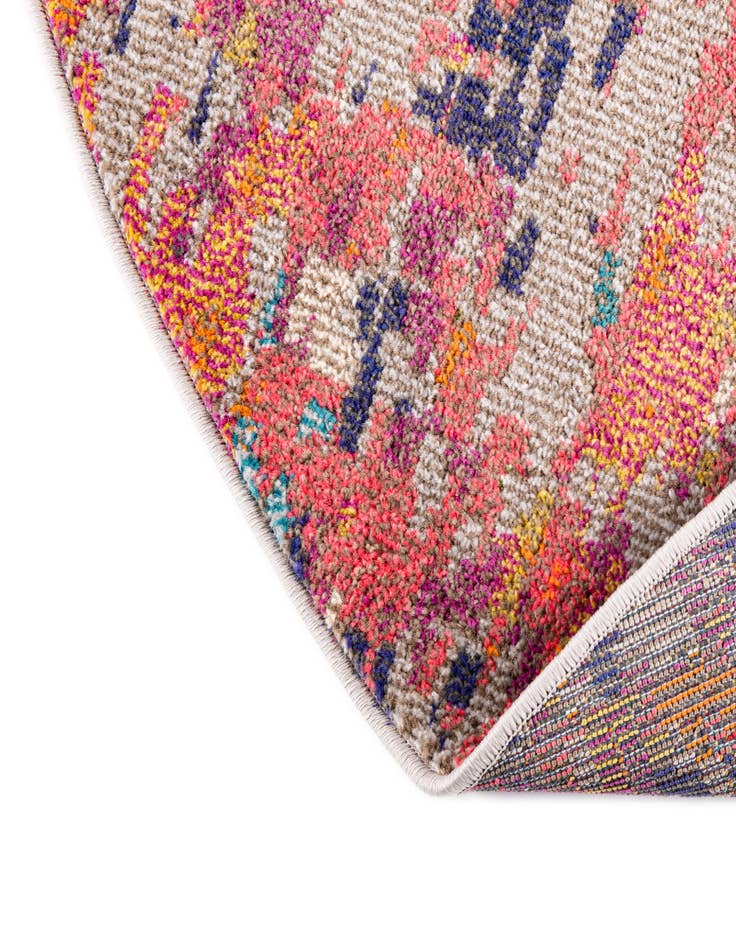 Detail image of  7' 10 x 10'  Washable Vivid Oval Rug