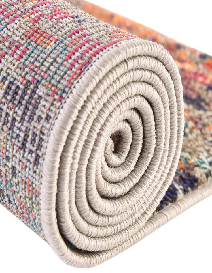 Detail image of  7' 10 x 10'  Washable Vivid Oval Rug