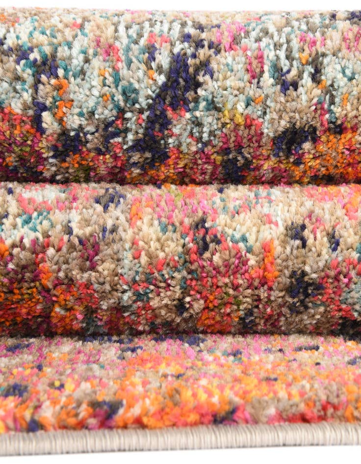 Detail image of  7' 10 x 10'  Washable Vivid Oval Rug