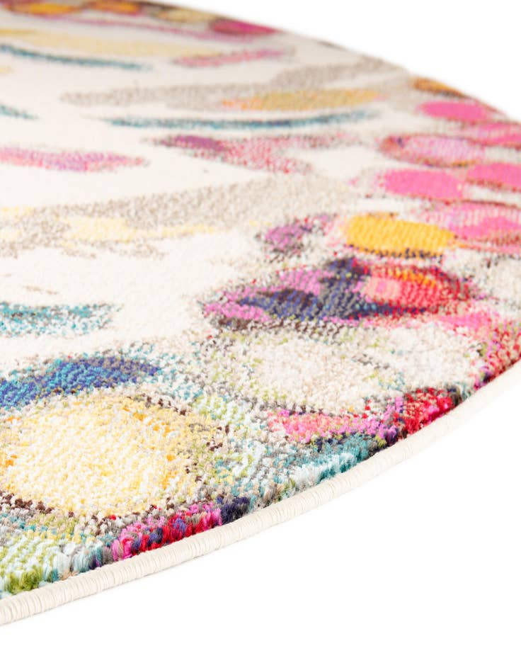 Detail image of  7' 10 x 10'  Washable Vivid Oval Rug
