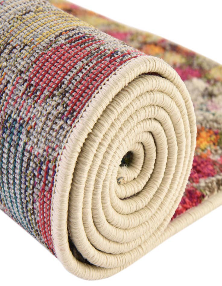 Detail image of  7' 10 x 10'  Washable Vivid Oval Rug