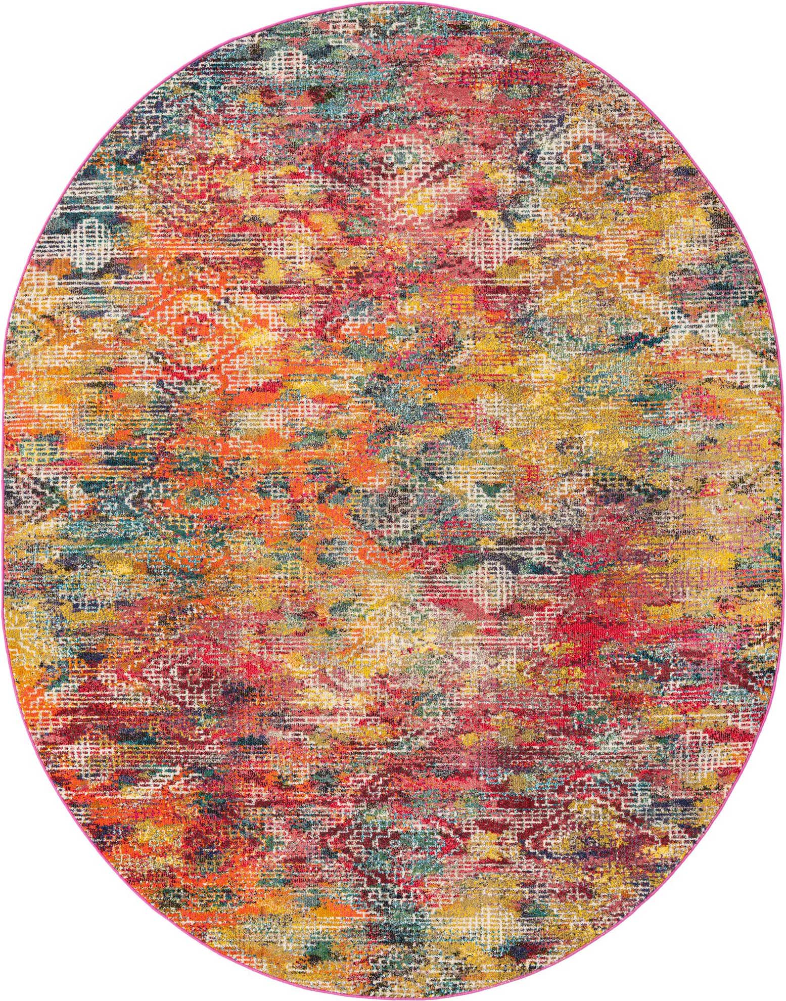 Primary image of 7' 10 x 10' Washable Vivid Oval Rug