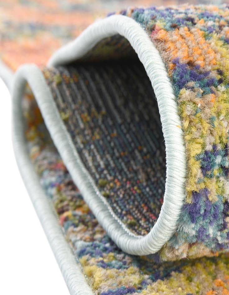 Detail image of  7' 10 x 10'  Washable Vivid Oval Rug