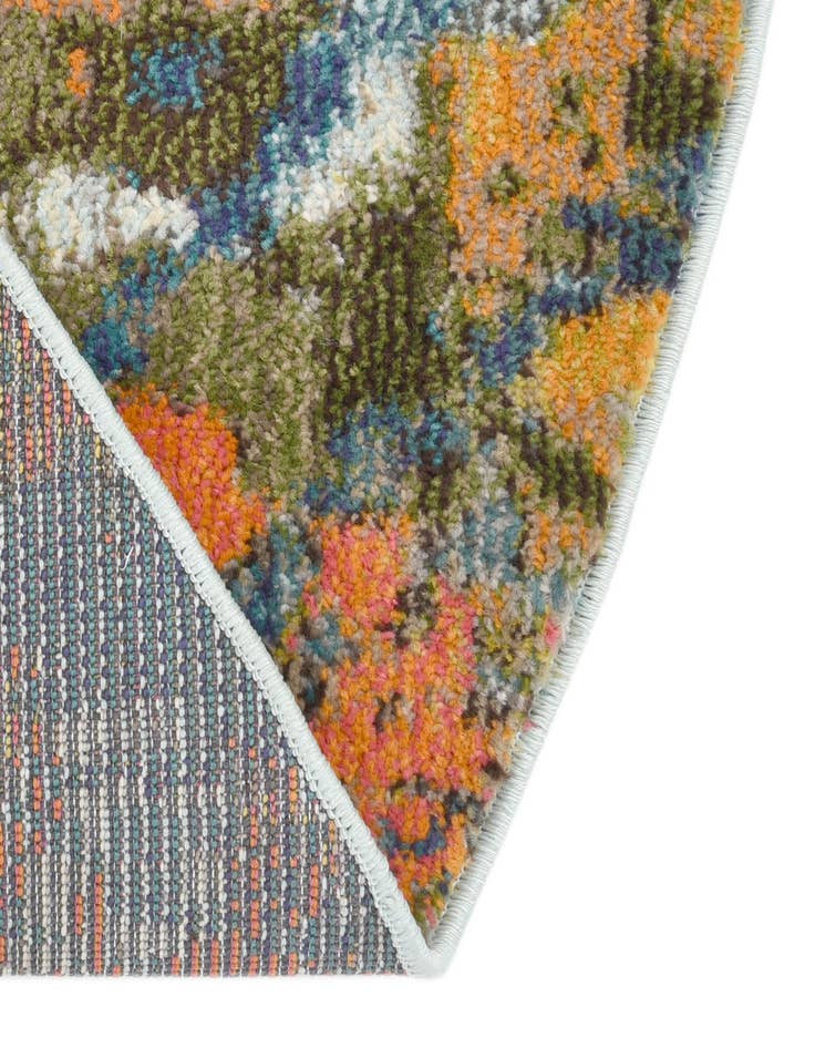 Detail image of  7' 10 x 10'  Washable Vivid Oval Rug