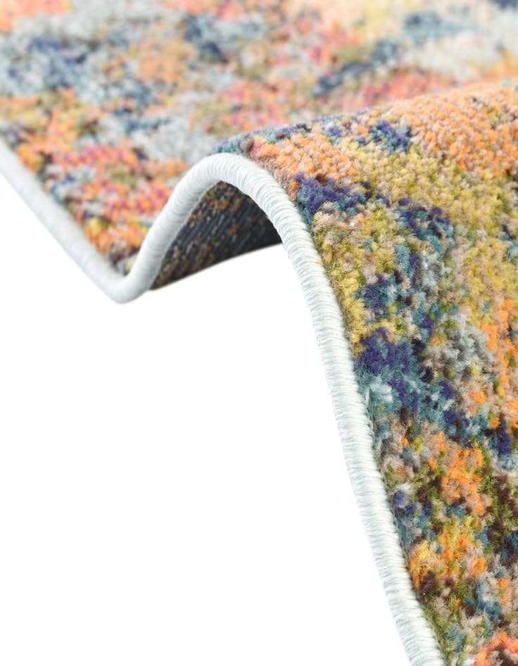 Detail image of  7' 10 x 10'  Washable Vivid Oval Rug