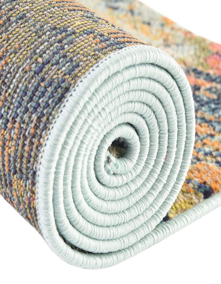 Detail image of  7' 10 x 10'  Washable Vivid Oval Rug