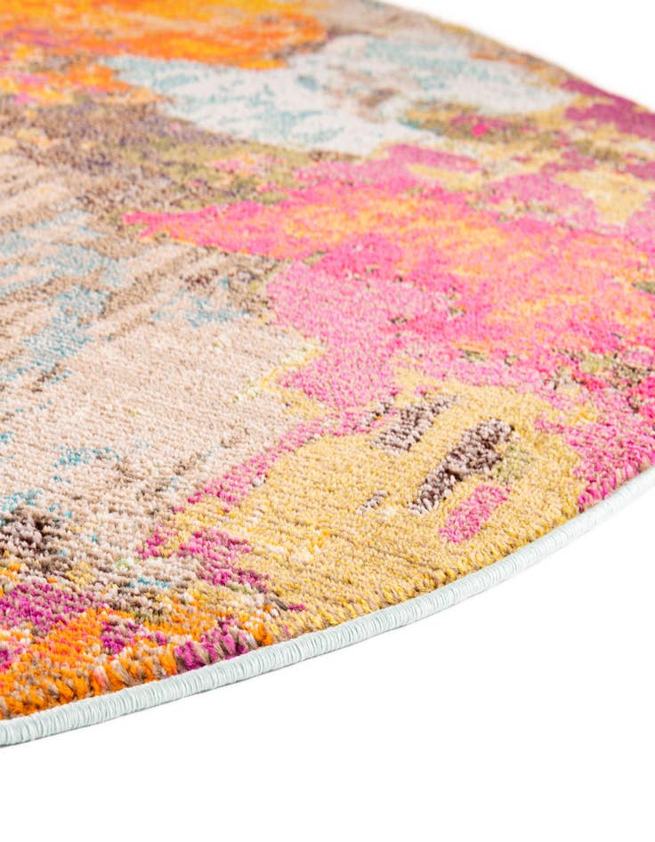 Detail image of  7' 10 x 10'  Washable Vivid Oval Rug