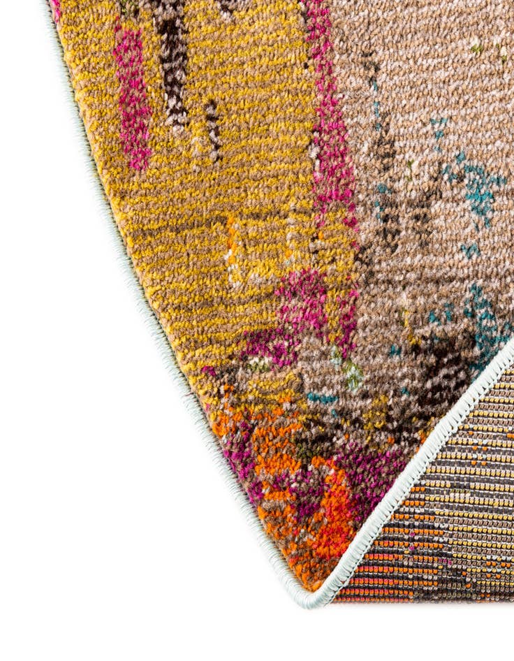 Detail image of  7' 10 x 10'  Washable Vivid Oval Rug