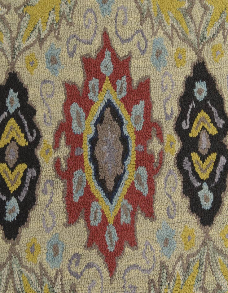 Detail image of  5' x 7' 10 Agra Wool Rug