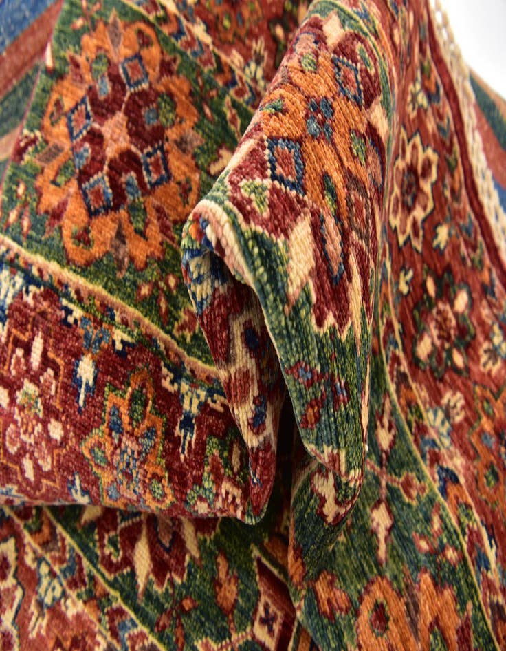 Detail image of  3' 2 x 4' 10  Hand Knotted Ariana Ziegler Wool Rug