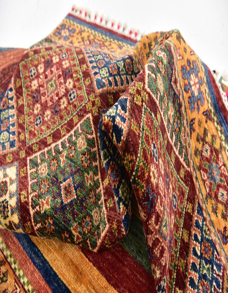 Detail image of  5' x 6' 8  Hand Knotted Ariana Ziegler Wool Rug