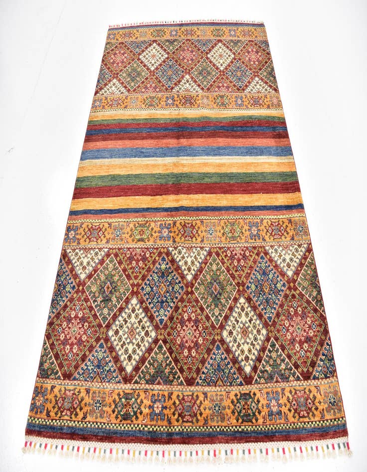 Detail image of  5' x 6' 8  Hand Knotted Ariana Ziegler Wool Rug