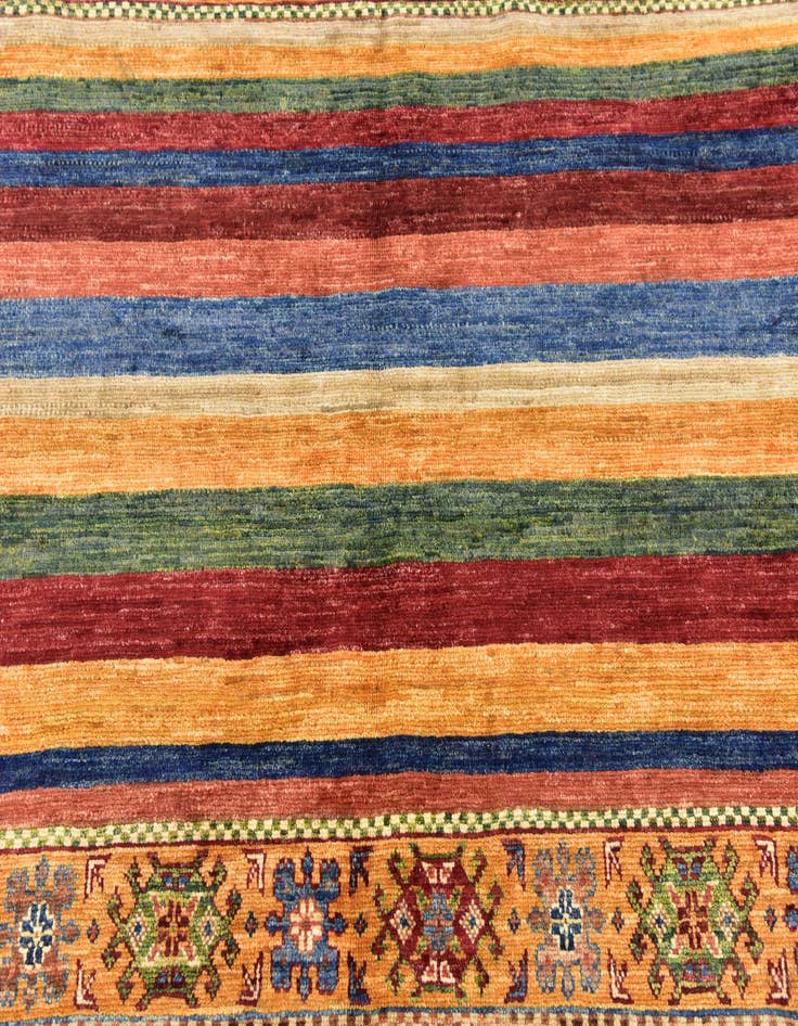 Detail image of  5' x 6' 8  Hand Knotted Ariana Ziegler Wool Rug